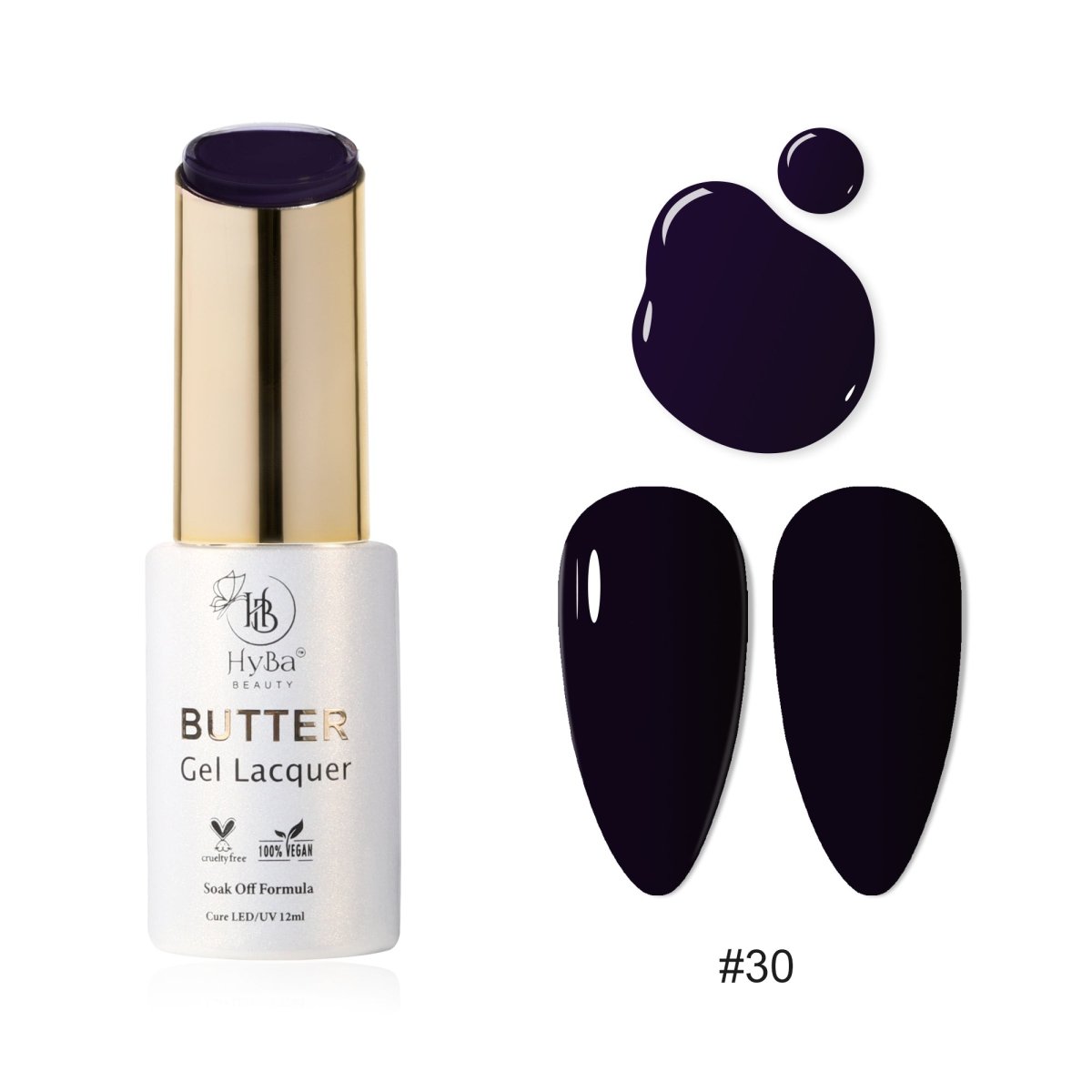 BUTTER Gel Polish SERIES 3 (Colors 021 - 030) - HYBA BEAUTY